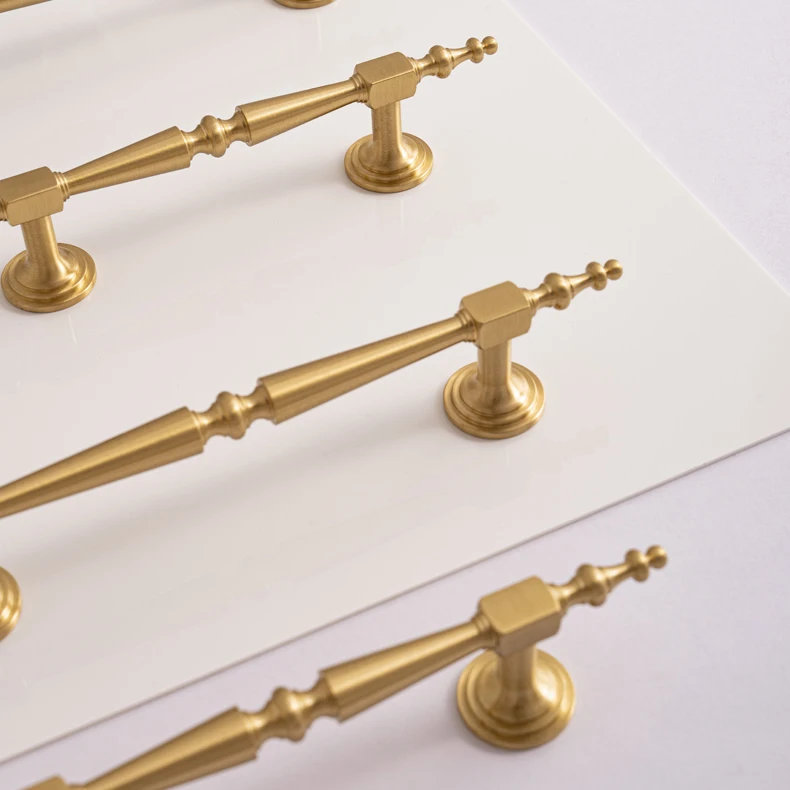 Brushed brass European cabinet handle product image 8