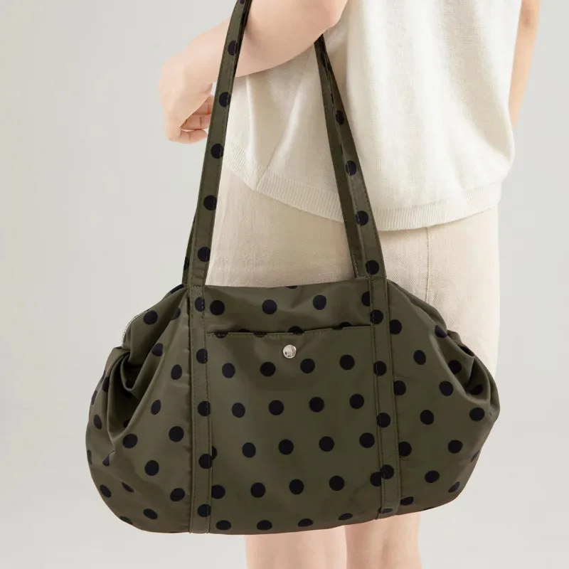 Wave Y2K Point Bag Design Tote Bag Korean Commuter Versatile Travel Handheld High Capacity Shoulder Bag Crossbody Bag Gifts New