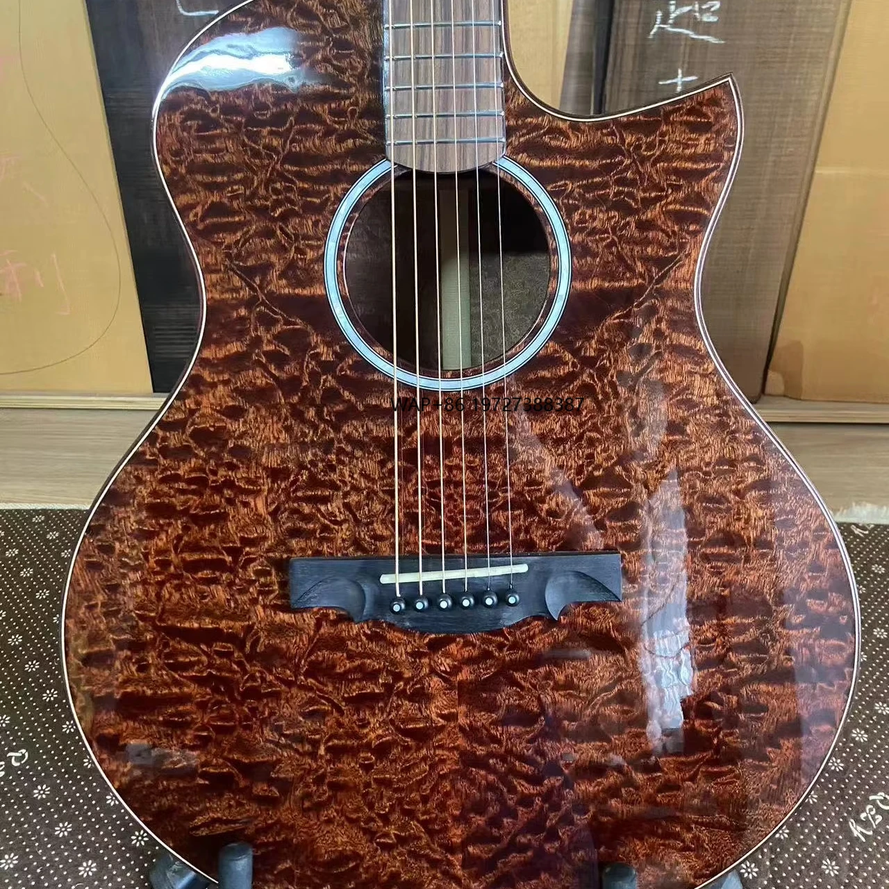 JD-920 Custom Handmade Acoustic Electric Guitar All Solid High Quality Spruce Sapele Alluring All-In-One Musical
