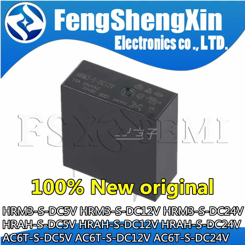 

10pcs HRM3-S-DC5V HRM3-S-DC12V HRM3-S-DC24V HRAH-S-DC5V HRAH-S-DC12V HRAH-S-DC24V AC6T-S-DC5V AC6T-S-DC12V AC6T-S-DC24V