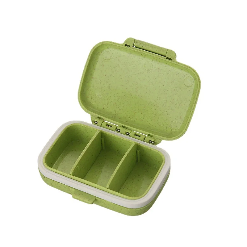 Mini Portable Pills Organizer Case 3 Grids PillBox Tablet Storage Container Weekly Medicine Pill\'s Box Pill Case Drug Dispenser