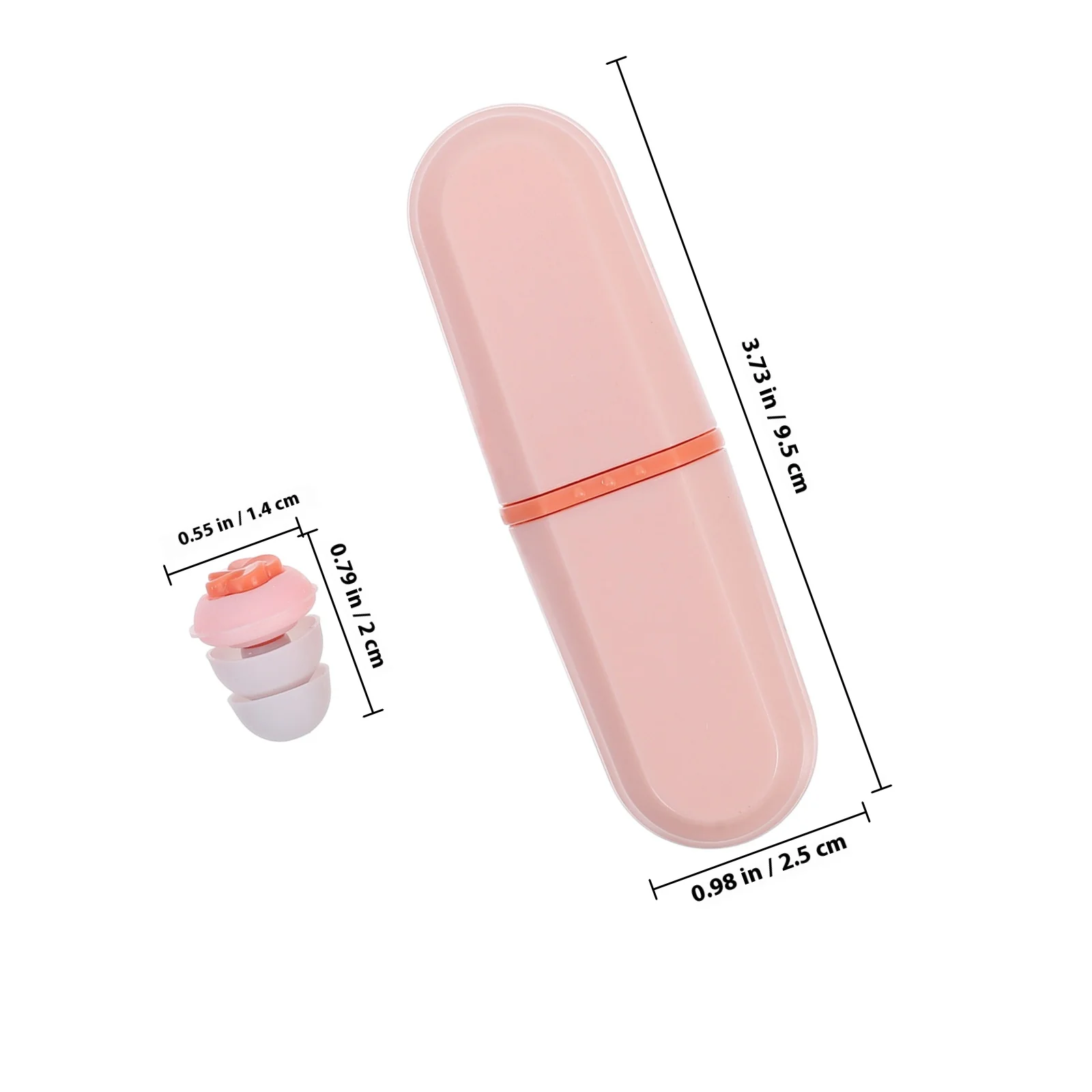 1Pairs سدادات إلغاء الضوضاء الوردي لينة رغوة مريحة تناسب دراسة العمل النوم قابلة لإعادة الاستخدام سيليكون الأذن المقابس الصوت #6