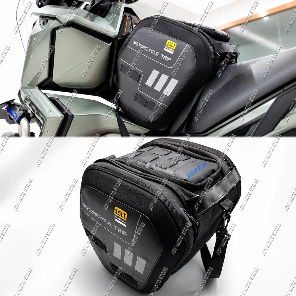 15L Waterproof Tunnel Bag Motorcycle Storage Bag Large Capacity Travel Luggage Bag For Zontes 368G