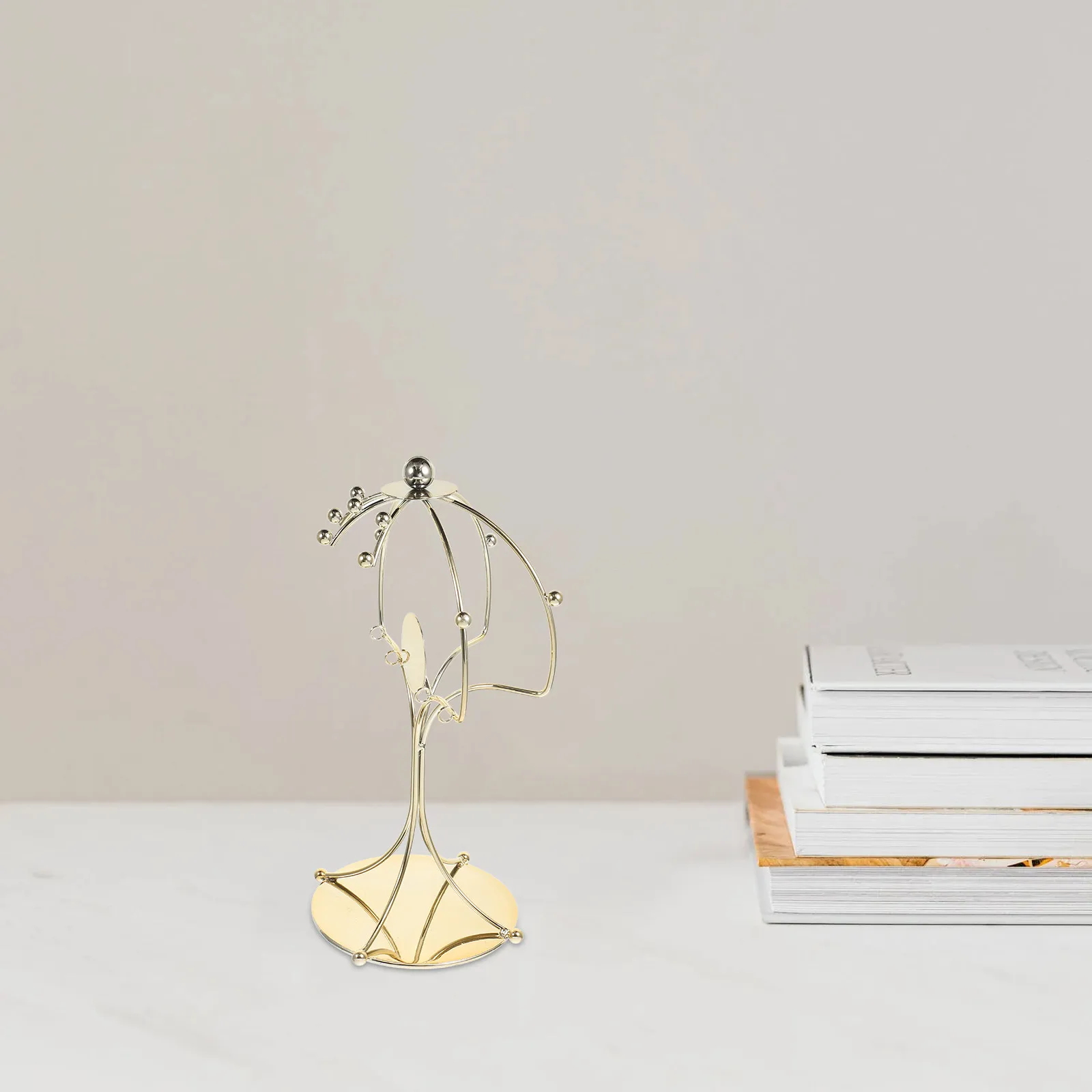 

Metal Crown Display Stand Crown Headband Organizer for Women Desktop Hairband Rack Elegant Headpiece Storage Holder