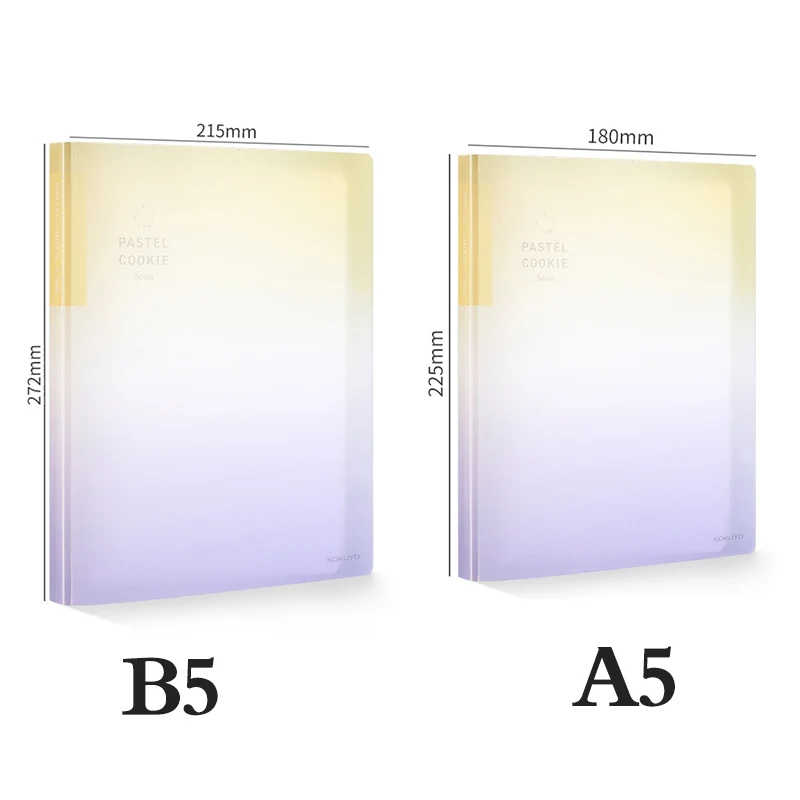 New KOKUYO Loose Leaf Binder Notebook Gradient Color Diary Weekly Planner Schedules Journal Agenda B5/A5 Detachable Stationery