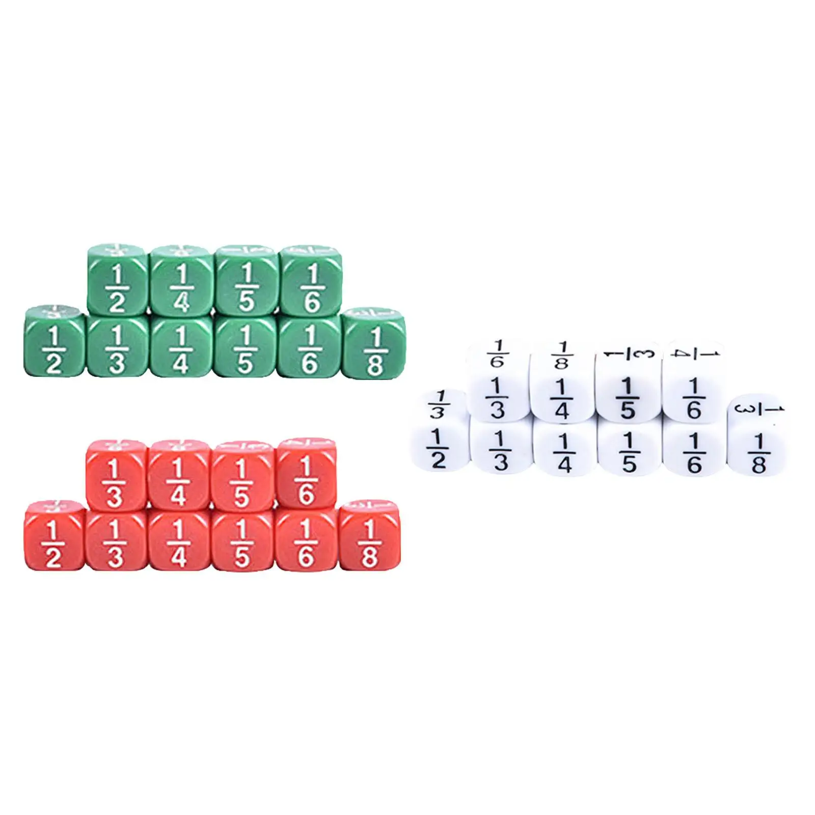 10 Pieces Fraction Math Manipulatives Fractional Fraction Equivalence