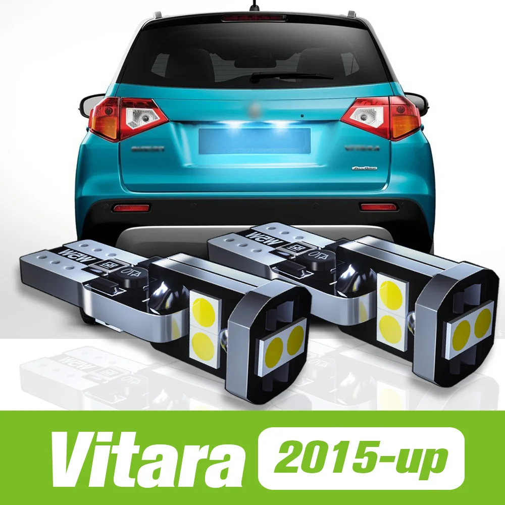 

2pcs For Suzuki Vitara LED License Plate Light 2015 2016 2017 2018 2019 2020 2021 Accessories