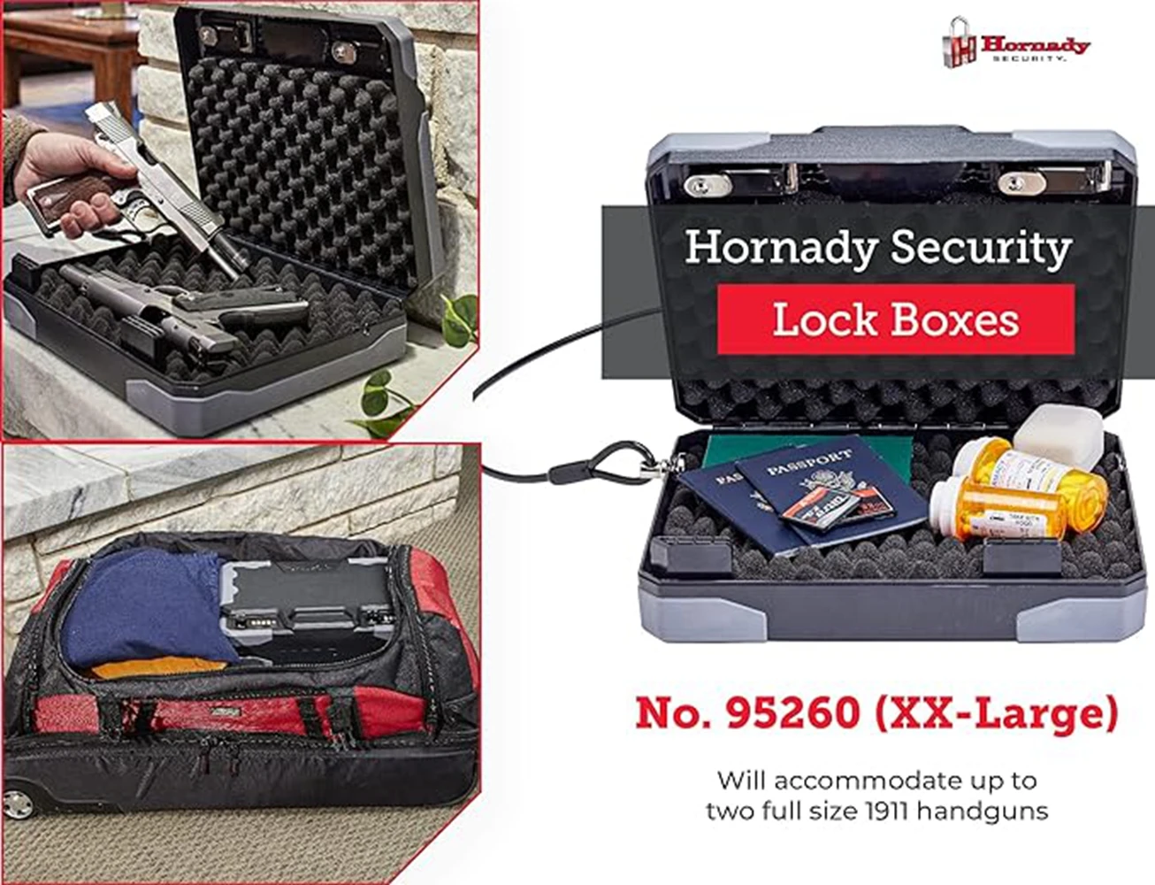 Hornady Treklite Combinação Lock Box, XXL