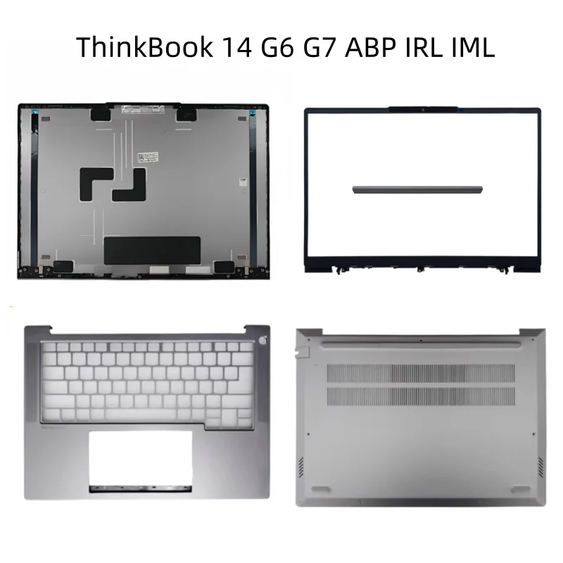 New LCD Back Bezel Front Frame Top Case Palmrest Upper Bottom Cover Case For Lenovo ThinkBook 14 G6 G7 ABP IRL IML Chell