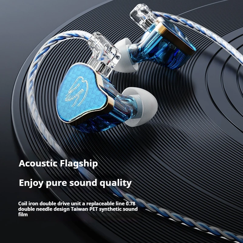 Moving Coil Moving Iron In Ear Stereo High Sound Quality Monitor Earphones Wired Hifi Headphone High Quality Monitoring Earphone