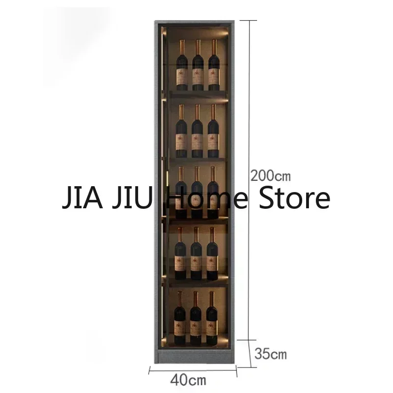 Wooden Display Wine Cabinets Kitchen Storage Living Room Wall Wine Cabinets Racks Liquor Mueble Licorera Bar Furniture QF50JG