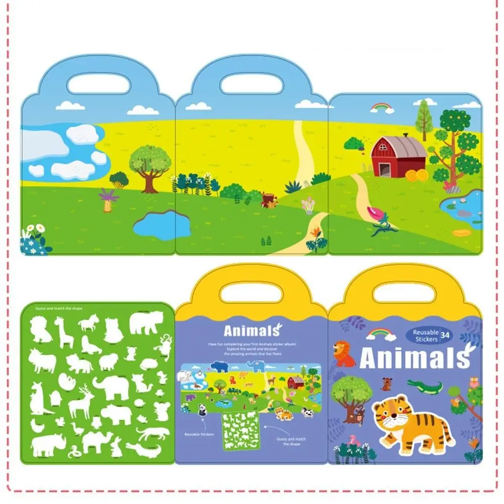 

Cognitive exercise Insect Magnetic Puzzle Sticker Three-Dimensional Animal Puzzle Early Education Toy Cognitive Puzzle