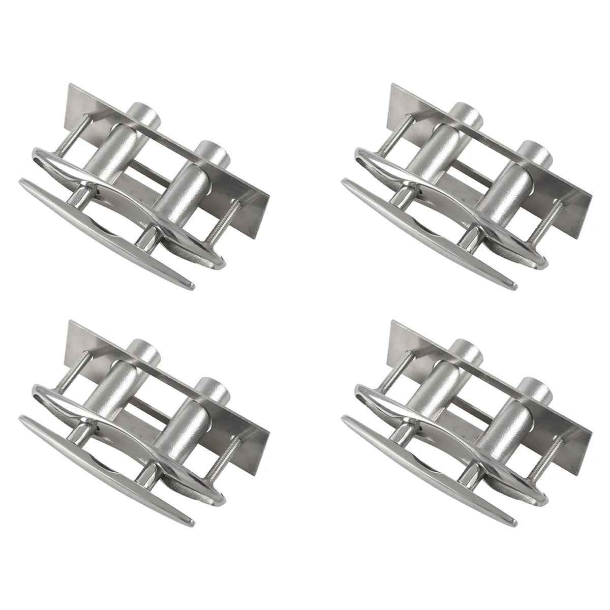 

4Pc Marine 316 Stainless Steel Boat Pull Up Flush Mount Lift Cleat Bolts Yacht Boats Accessories 5 Inch