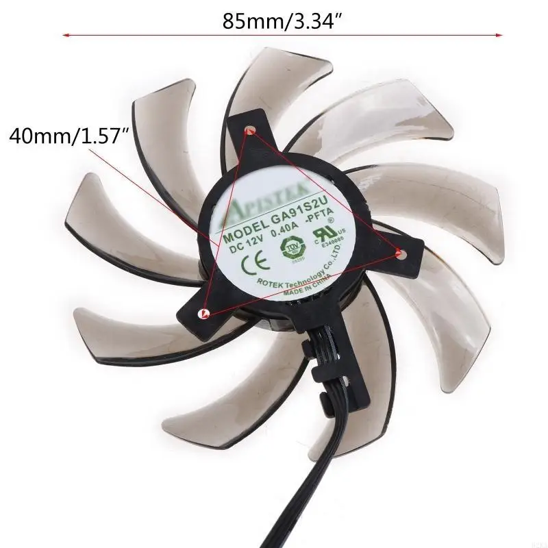Wymiana wentylatora chłodzącego 62KA GA91S2U 85mm do PALiT dla 1660 TI Super 2060 2070 RTX2060 Dual Graphics Video Card