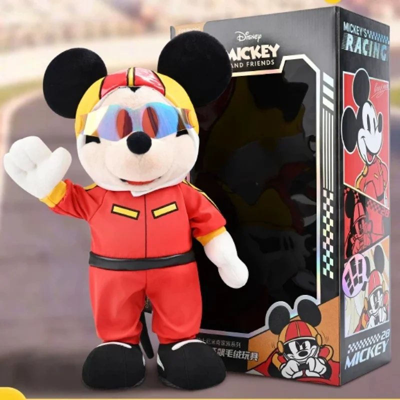 

Плюшевая кукла Микки Маус от Potdemiel Disney, подвижная, с каркасом, гоночная, коллекционная, подарок на день рождения, коллаборация Potdemiel