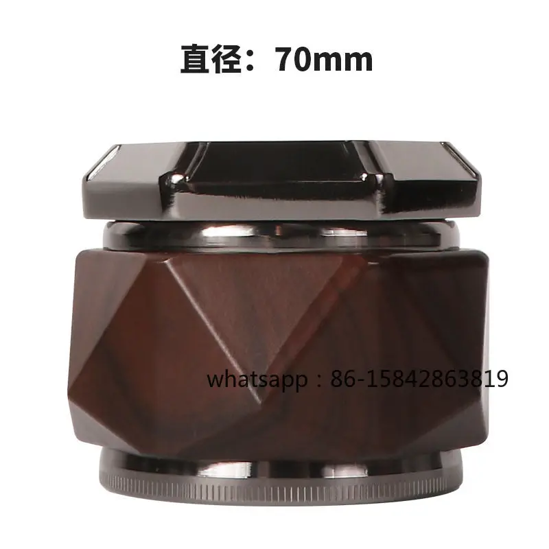 70Mm Zinc Alloy 4-layer Three-grid Diamond Smoke Grinder Manual Broken Pipe Grass Grinder Large Capacity