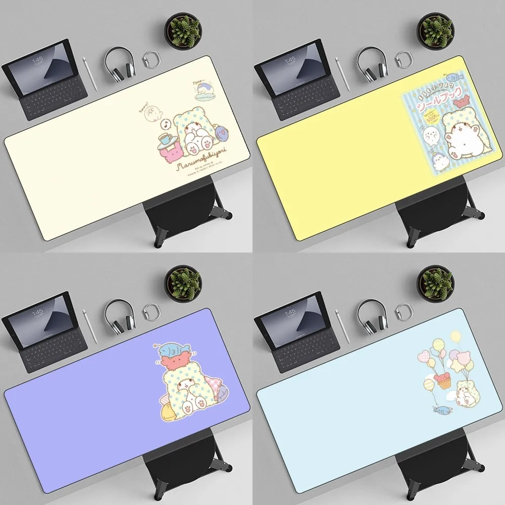 MINISO Sanrio Marumofubiyori Moppus Mousepad Non-slip Lockedge Office Student Gaming Thickened Large Writing Pad Cushion