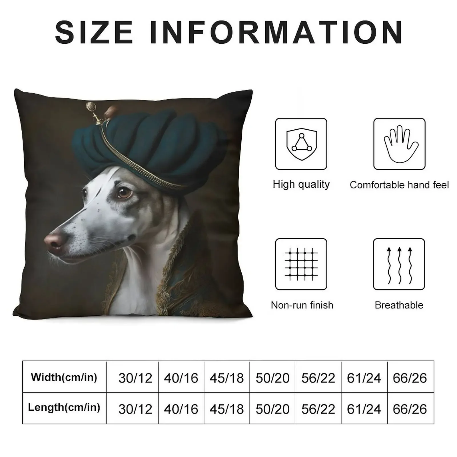 Whippet in Regal Clothes Throw Pillow Christmas Covers For Cushions Christmas Pillows Decorative Cushions For Living Room pillow