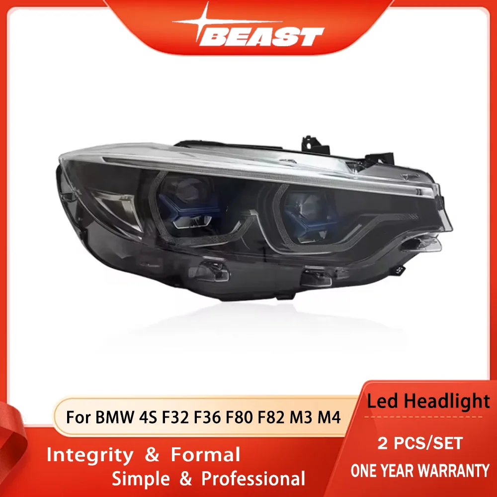 

Front light With Lens Signal Turn High low Beam Car Lamps For BMW F32 F36 F80 F82 4 Series Upgrade M3 M4 assembly LED Headlight