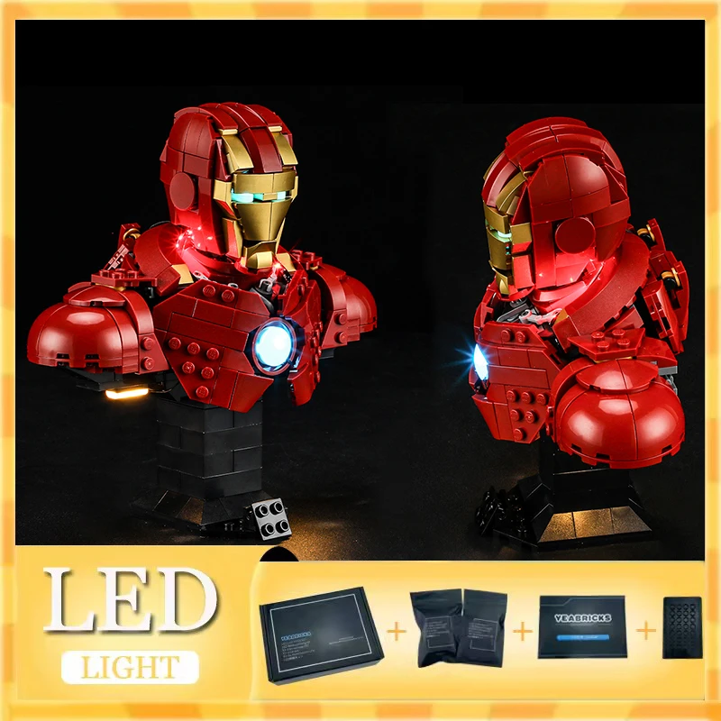 

DIY LED Light Kit For LEGO 76327 MK4 Bust (Only LED Light,Without Blocks Model)