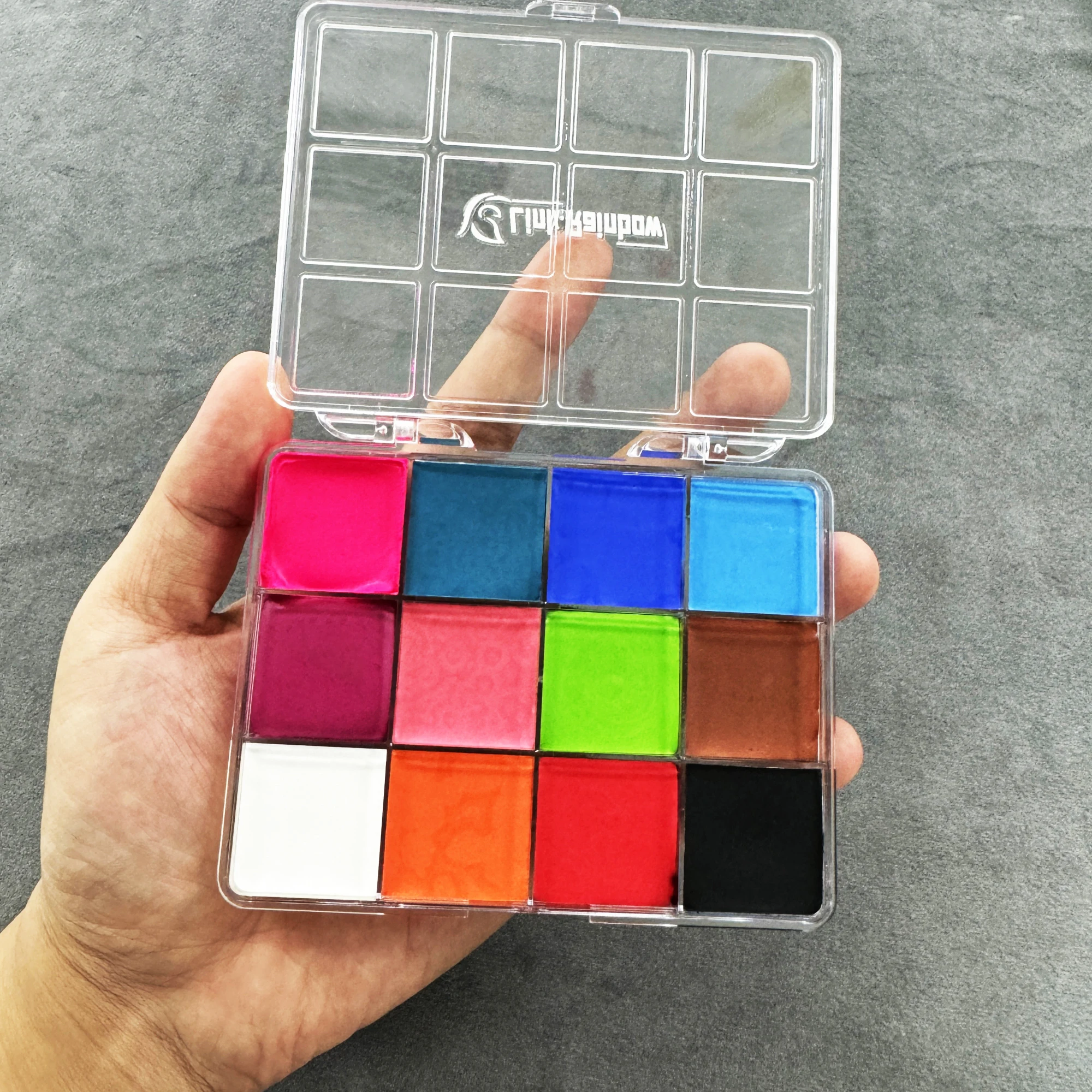 طلاء زيتي مقاوم للماء لحفلة الهالوان ، مقاوم للعرق ، غير سام ، 12 لونًا