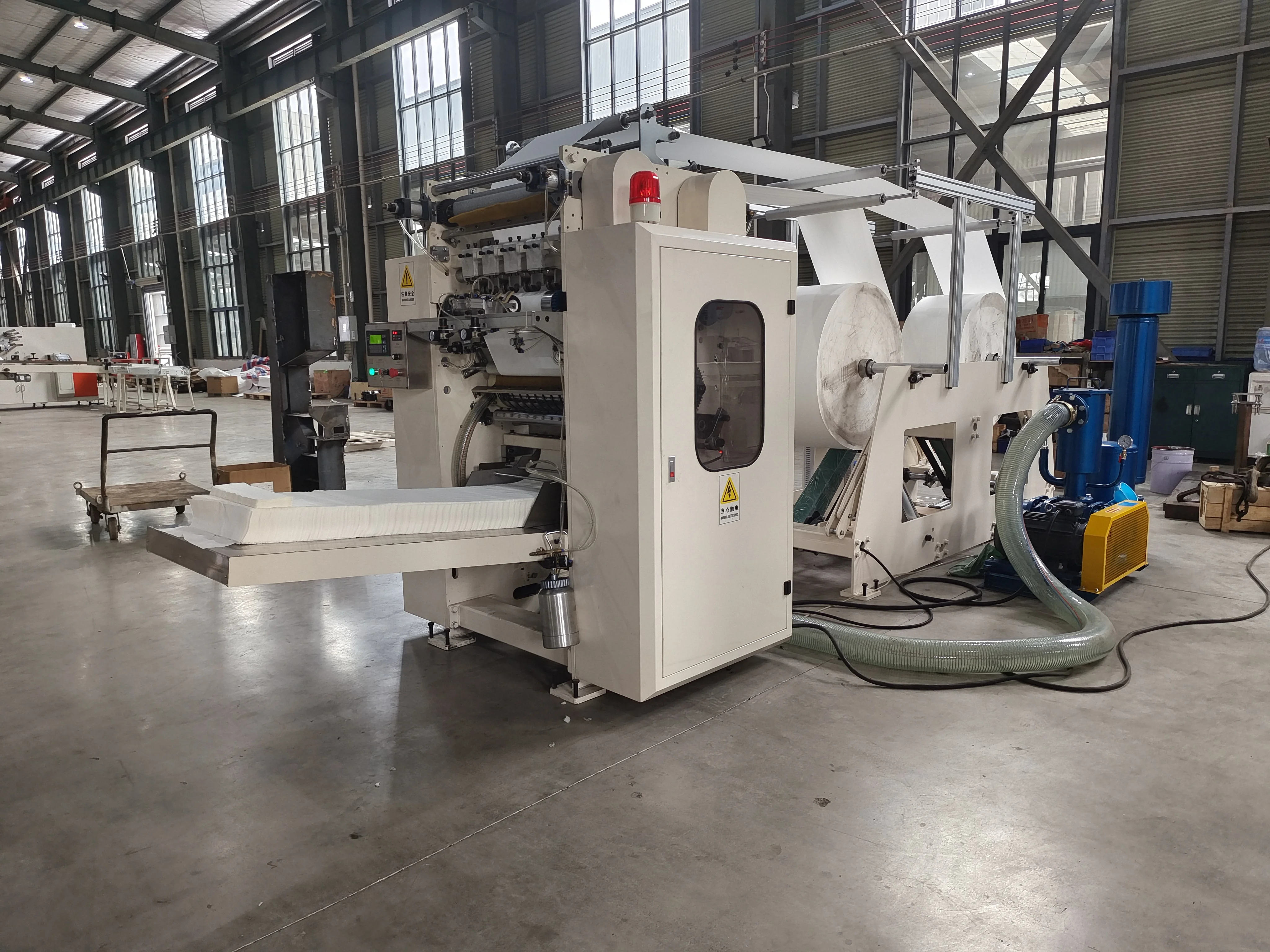 자동 n단 접이식 화장지 제조 포장 기계