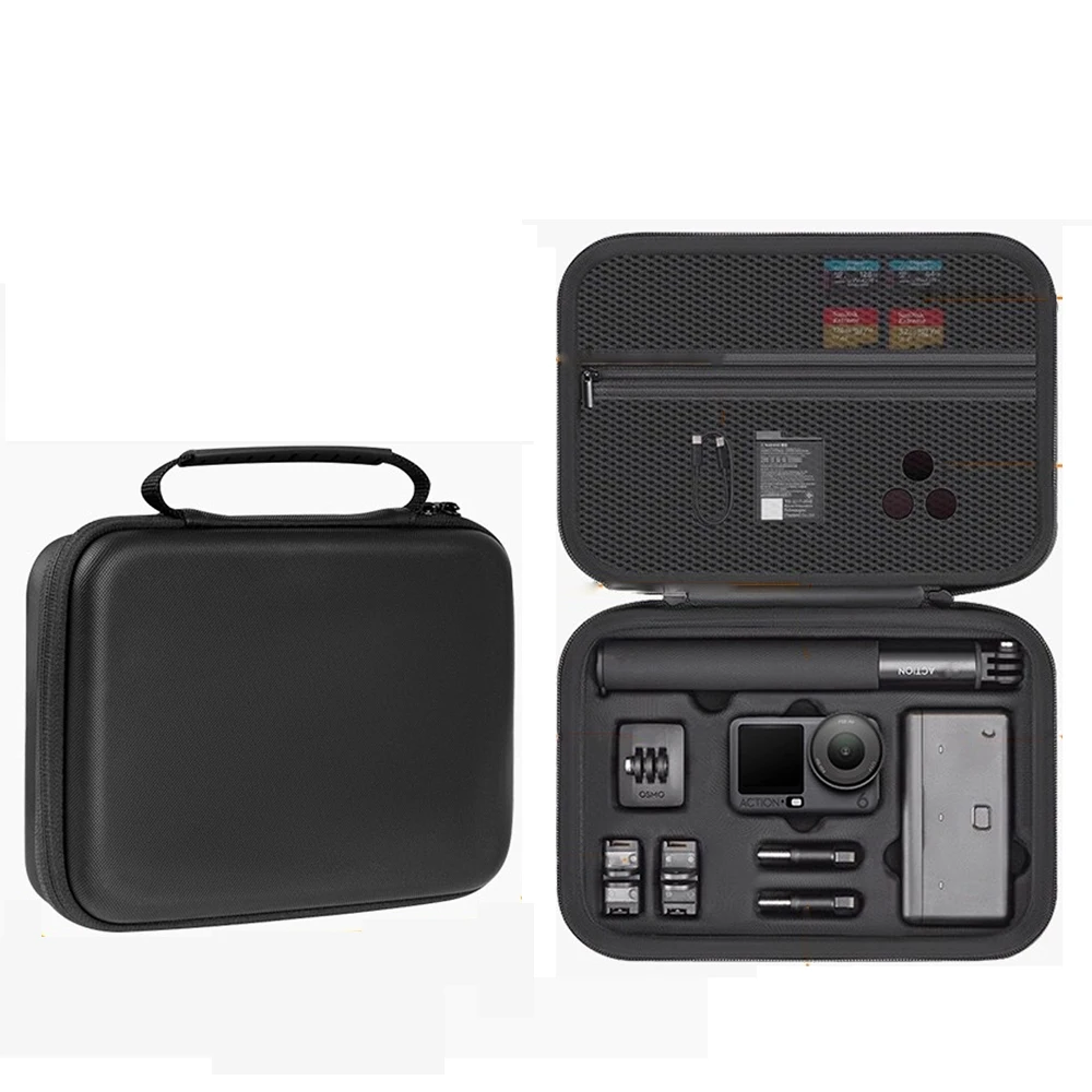 

Travel Carrying Case for DJI Osmo Action 6,Storage Bag Portable Organizer Waterproof PU Protective Box for Osmo Action 6 Camera