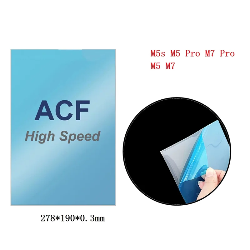 

ABHE-5 шт. пленка ACF 278X190x0,3 мм для ANYCUBIC M5/M5 Pro Материал: пленка ACF аксессуары для 3D-принтеров