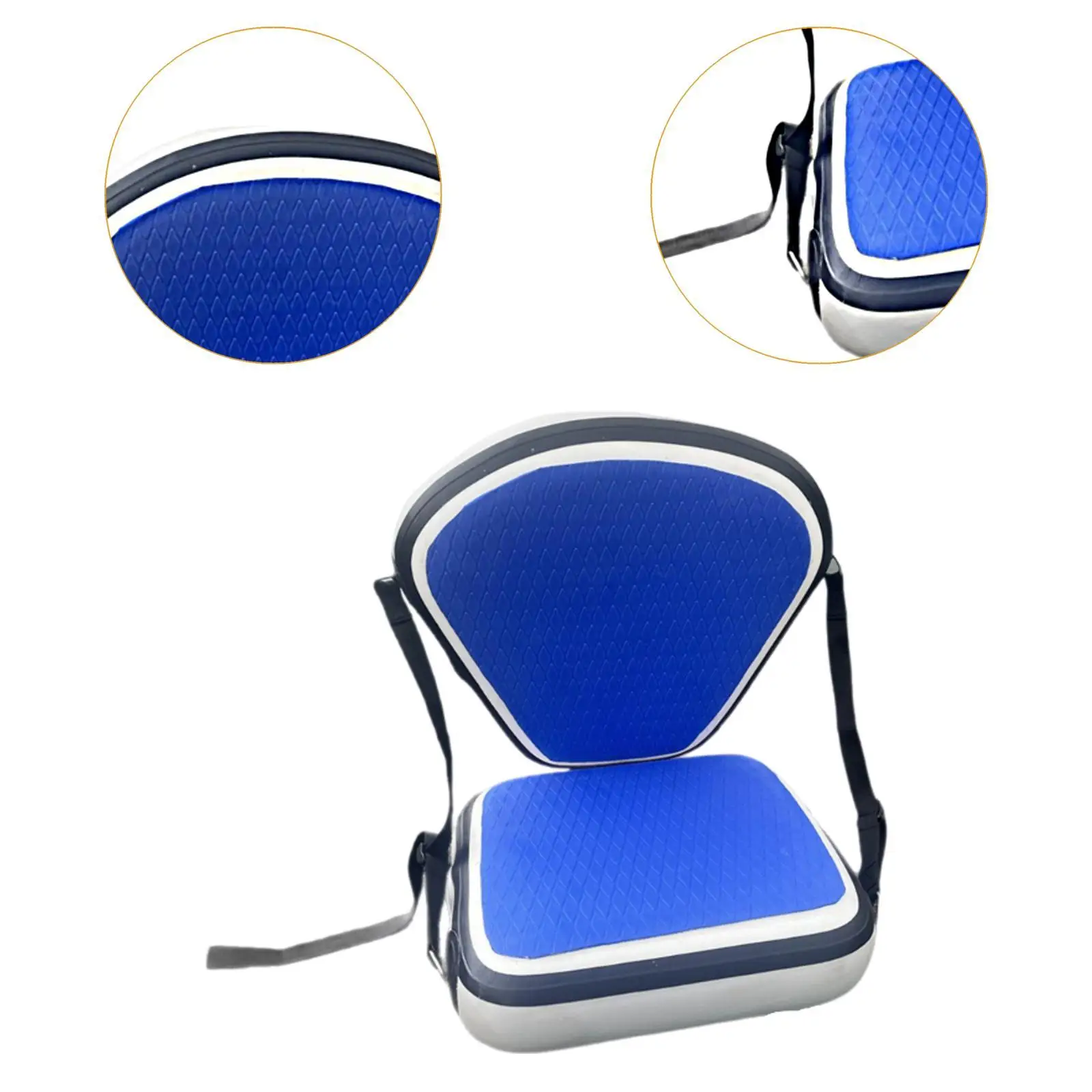 Durable Inflatable Kayak Seat PVC Boat Chair Ergonomic Back Support Kayak Parts for Paddle Board