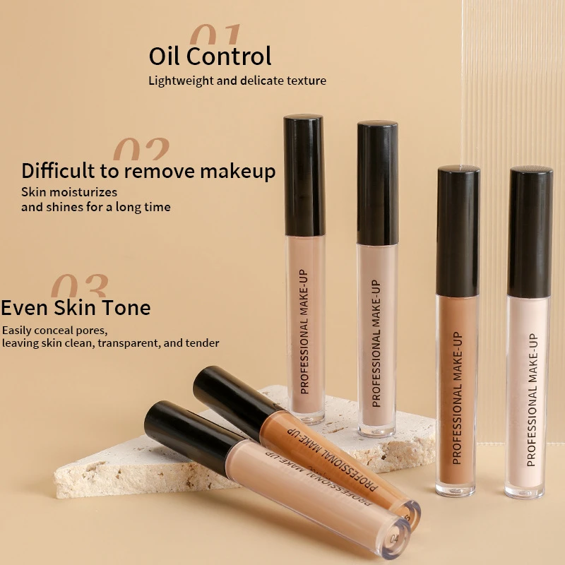 Base líquida correctora, hidratante, delicada, no fácil de quitar, maquillaje