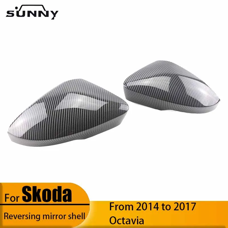 

For 2018-2021 Volkswagen T-ROC Mirror Housing Reversing Mirror Housing Mirror Housing Reflector Rear Cover Bright Black Carbon