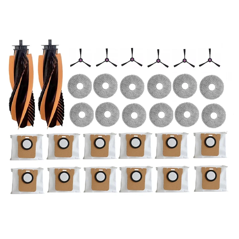 

【OFF SHELF】32 шт. аксессуаров для подметальных машин JONR P20 PRO / T5 Pro: основная и боковые щетки, насадки для уборки, мешки для сбора пыли.