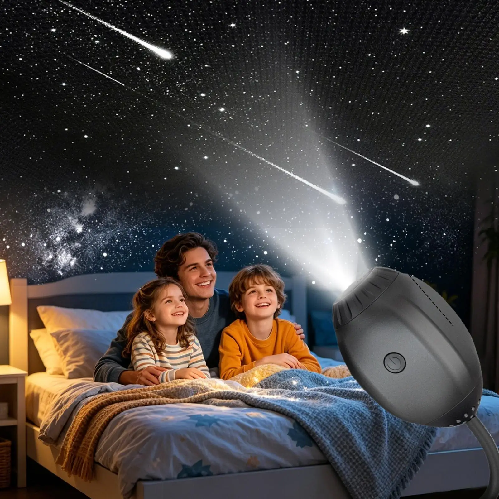 usbスタープロジェクター-3段階調光-ロマンチックusbスターledランプ-星空ナイトライト-家族、友人、男の子、車、寝室、浴室、家庭用
