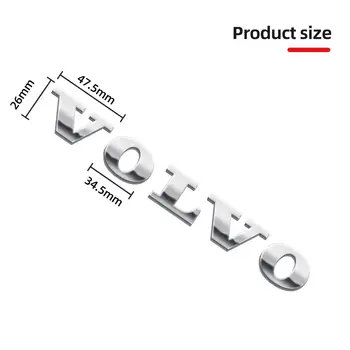 適用於沃爾沃 XC60 XC90 V40 V60 S60 V50 V90 S80 C40 XC40 V70 XC70 C30 C70 T5 T6 的 3D ABS 標誌字母汽車後備箱標誌貼紙 10 最佳銷售 2005年沃爾沃V50 - №6