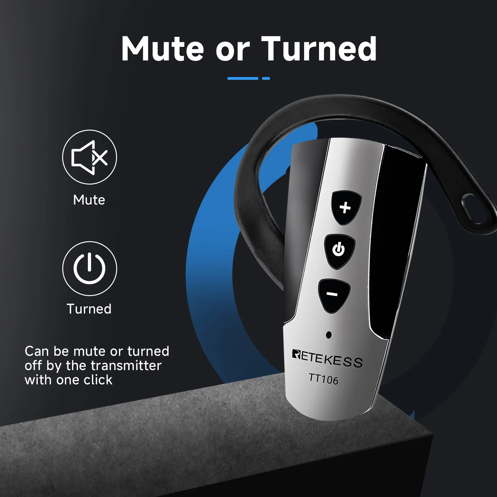 RETEKESS TT106 UHF Professionelle Drahtlose Empfänger Für Tour Guide System Ausflug Museum Ausbildung Konferenz Kirche Gleichzeitige