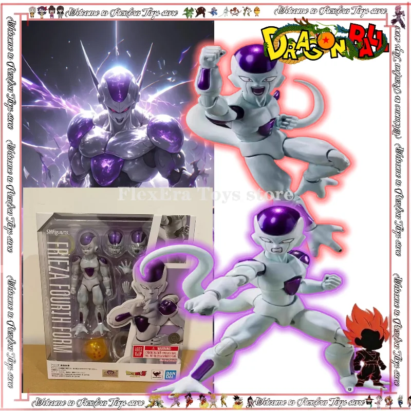 

【In Stock】Original Bandai S.H.Figuarts SHF Dragon Ball Frieza Fourth Form Collectible Action Figure Gifts