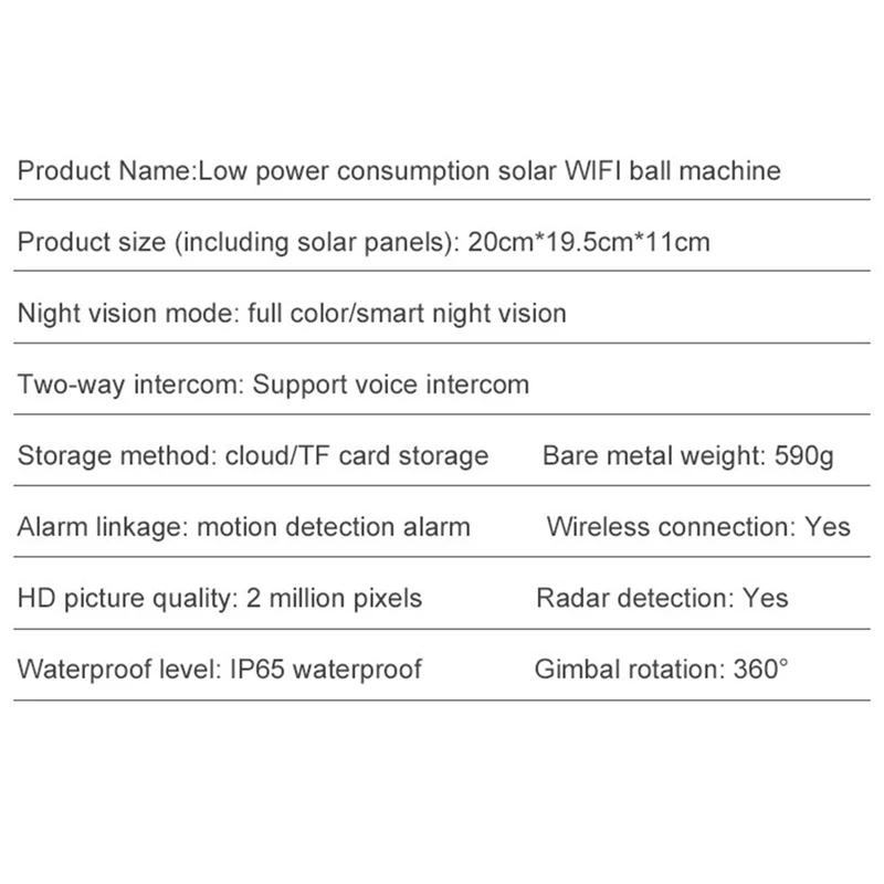 كاميرات واي فاي خارجية كاميرا مراقبة أمنية لاسلكية انخفاض استهلاك الطاقة 360 ° عرض الأضواء الاتحاد الأوروبي التوصيل