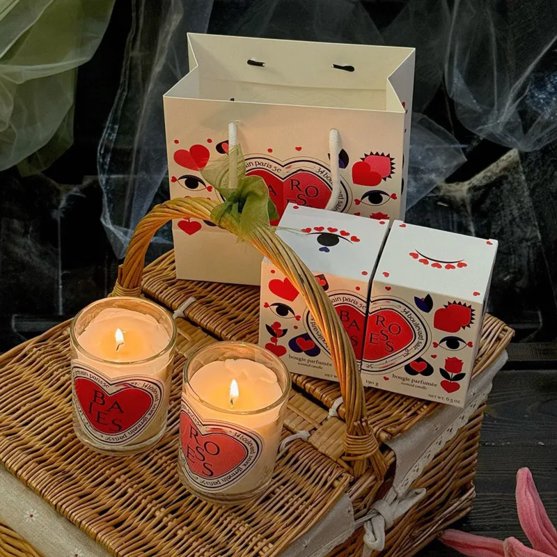 2025 New Diptyques Aromatherapy Light Luxury High End Candle Set Romantic Love Wedding Unique Gifts Box With Valentine's Day