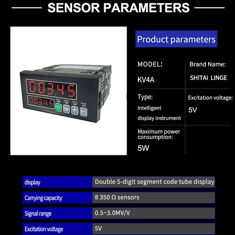 S Type Weighing Sensor Weight Sensor Load Cell +load Cell Indicator display 100kg 200kg 300kg 500kg 2000kg 1 Ton 2T Biosensor