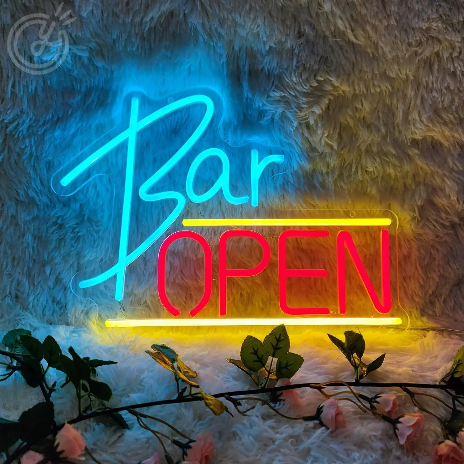 Bar aberto sinal de néon luz usb regulável led sinal de luz de néon para bar pub loja restaurante negócios decoração da parede sinal de néon personalizado