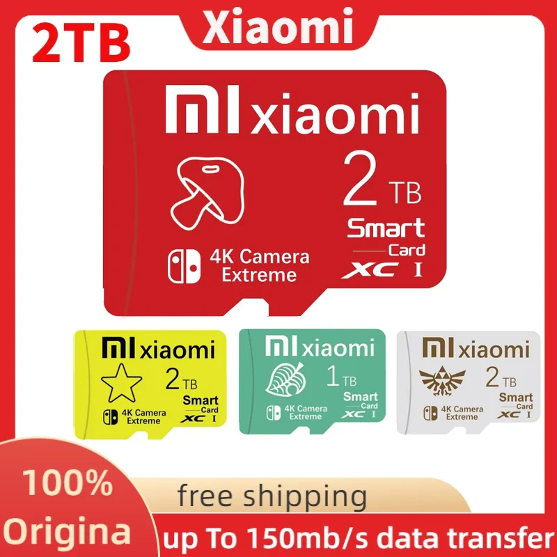 샤오미 SD 메모리 카드, 닌텐도 스위치, 카메라, 스마트폰용 고속 TF 카드, 1TB, 512GB, 256GB, A2, U3, 128GB, 64GB