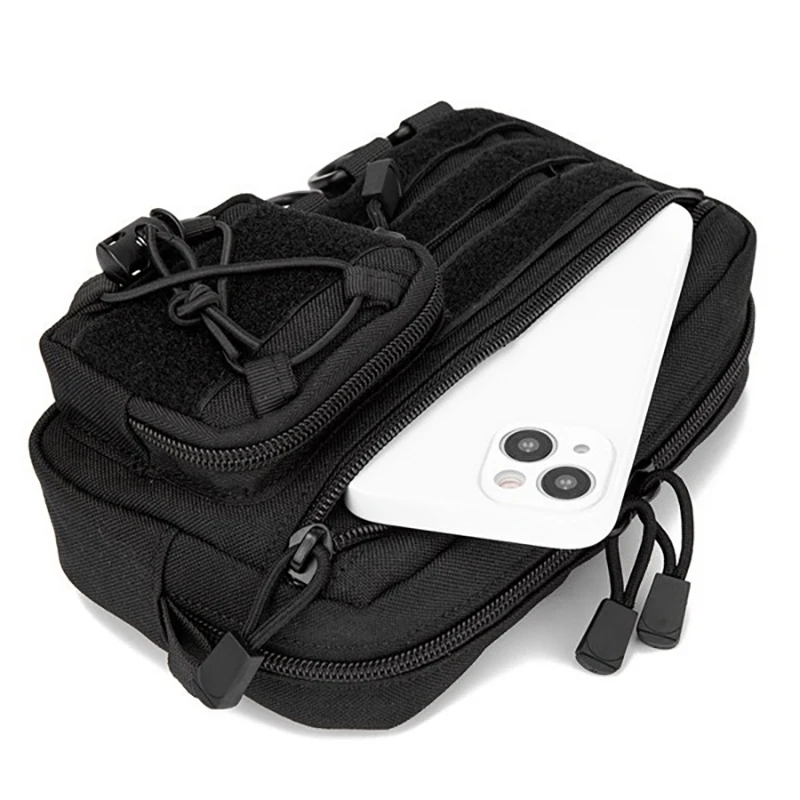 Fishing Waist Belt Bag Molle Tactical Travel Sports Hip Lure Tackle Hunting Bag Camping Hiking Climbing Rig Pouch Fanny Pack