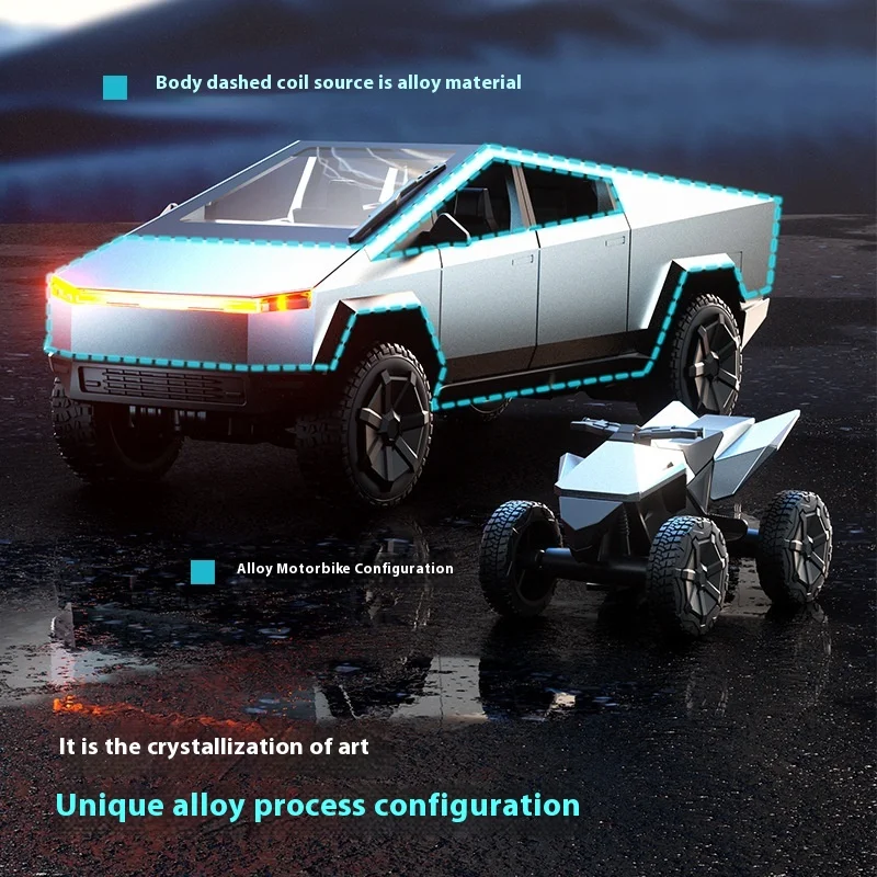 Ydj novo modelo de liga de simulação de caminhão de brinquedo carro elétrico rc carro de controle remoto brinquedo infantil modelo de presente de menino transfronteiriço