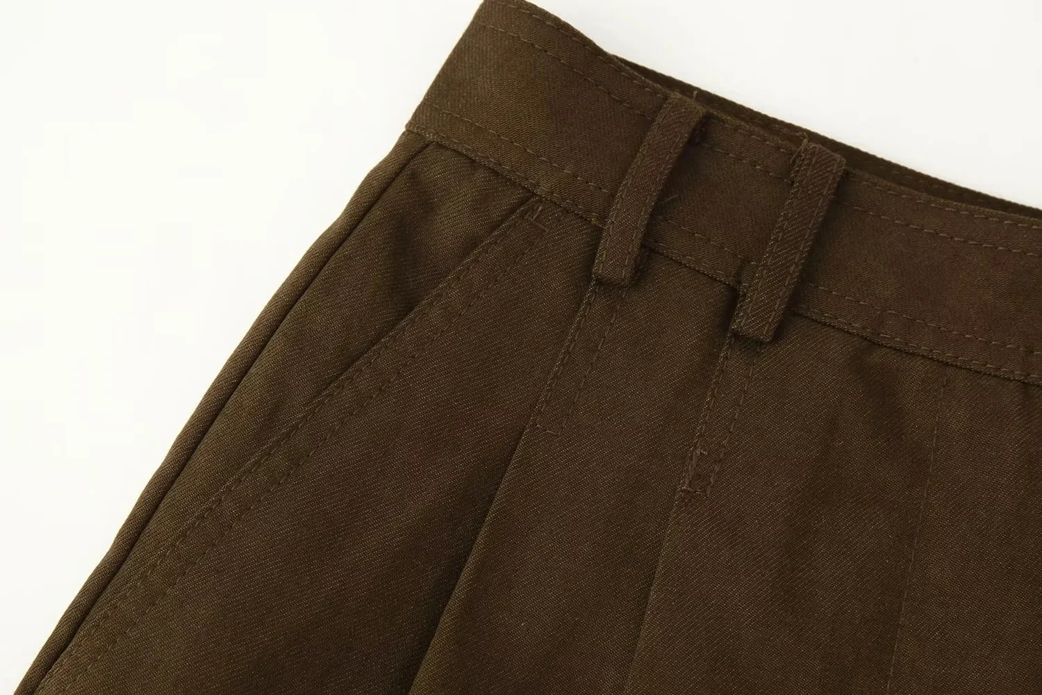KONDALA Lässiger Vintage-Chic Damen-Blazer-Anzug mit O-Ausschnitt, einreihiger Blazer, lange, lockere Hose, Mode 2026 Herbst-Büroanzug – Detail 18