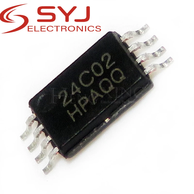 10 peças 24C02 AT24C02 AT24C02-10TU-2.7 AT24C02C-XHM-T MSSOP-8