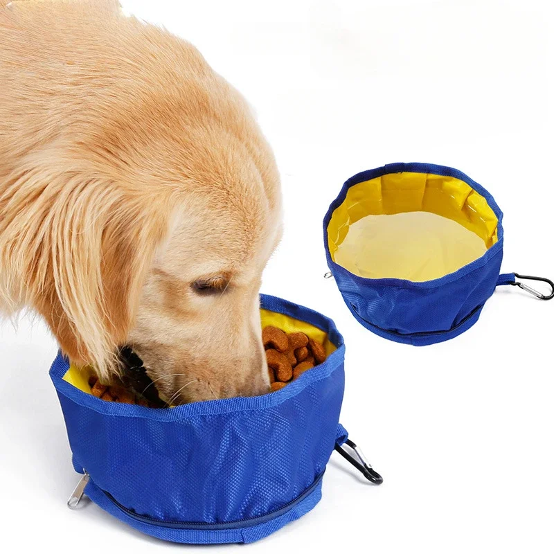 

Outdoor Folding Oxford Waterproof and Easy To Clean Dog Bowl and Basin Portable Pet Supplies