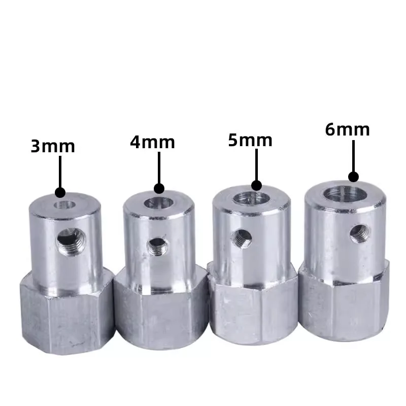 Złącze sześciokątne do silnika Smart Car V3, metalowe sprzęgło silnika 3mm 4mm 5mm 6mm, zestaw części do kół sprzęgła silnika Smart, akcesoria do robotów