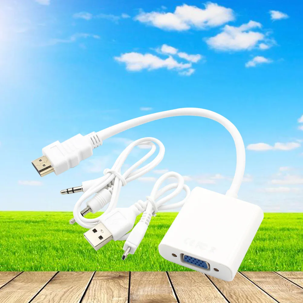 

to VGA Adapter to VGA with Audio Adapter to VGA converter to VGA output cable to VGA Adapter 1080P Converter