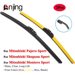 LNJING Colorful Wiper Blades For Mitsubishi Pajero Montero Shogun Sport K7 K9 KH KG KS QE QF 1997 2000 2005 2008 2015 2019 2021