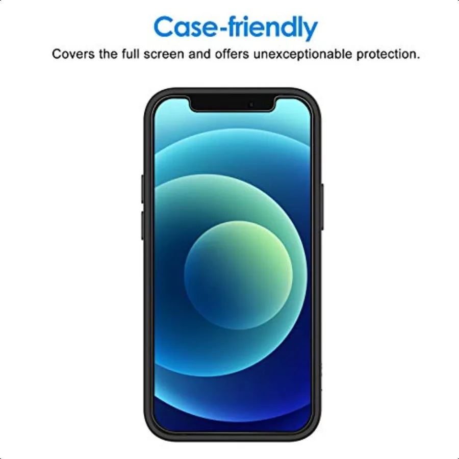 iPhone 12 mini 5.4インチ用スクリーンプロテクター 強化ガラスフィルム 3枚パック